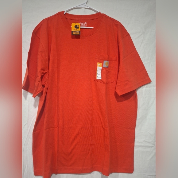 Carhartt Other - Carhartt Men's Vibrant Orange Short Sleeve Tee.Size L